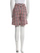 Victoria Beckham Plaid Print Knee-Length Shorts