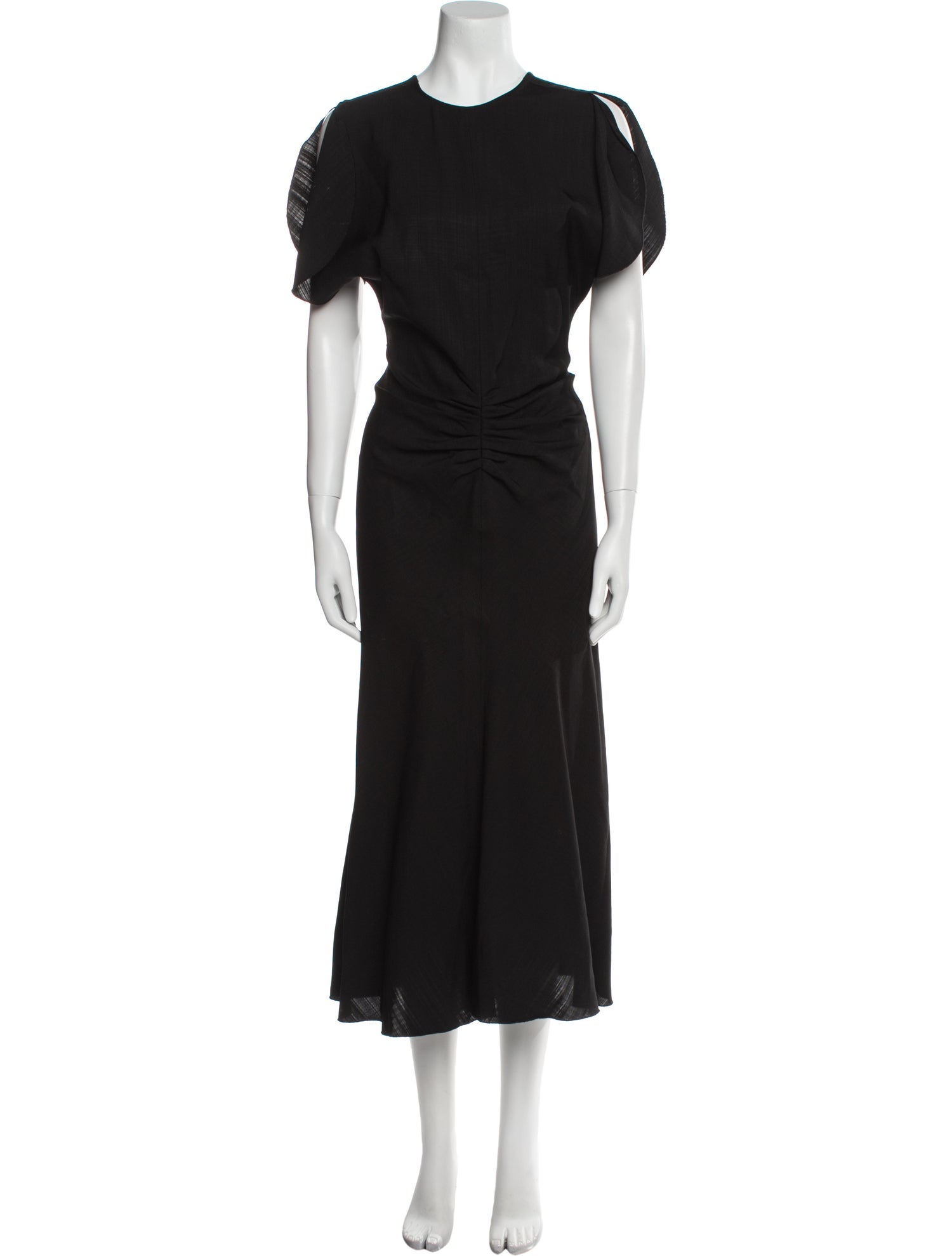 Victoria Beckham Crew Neck Long Dress