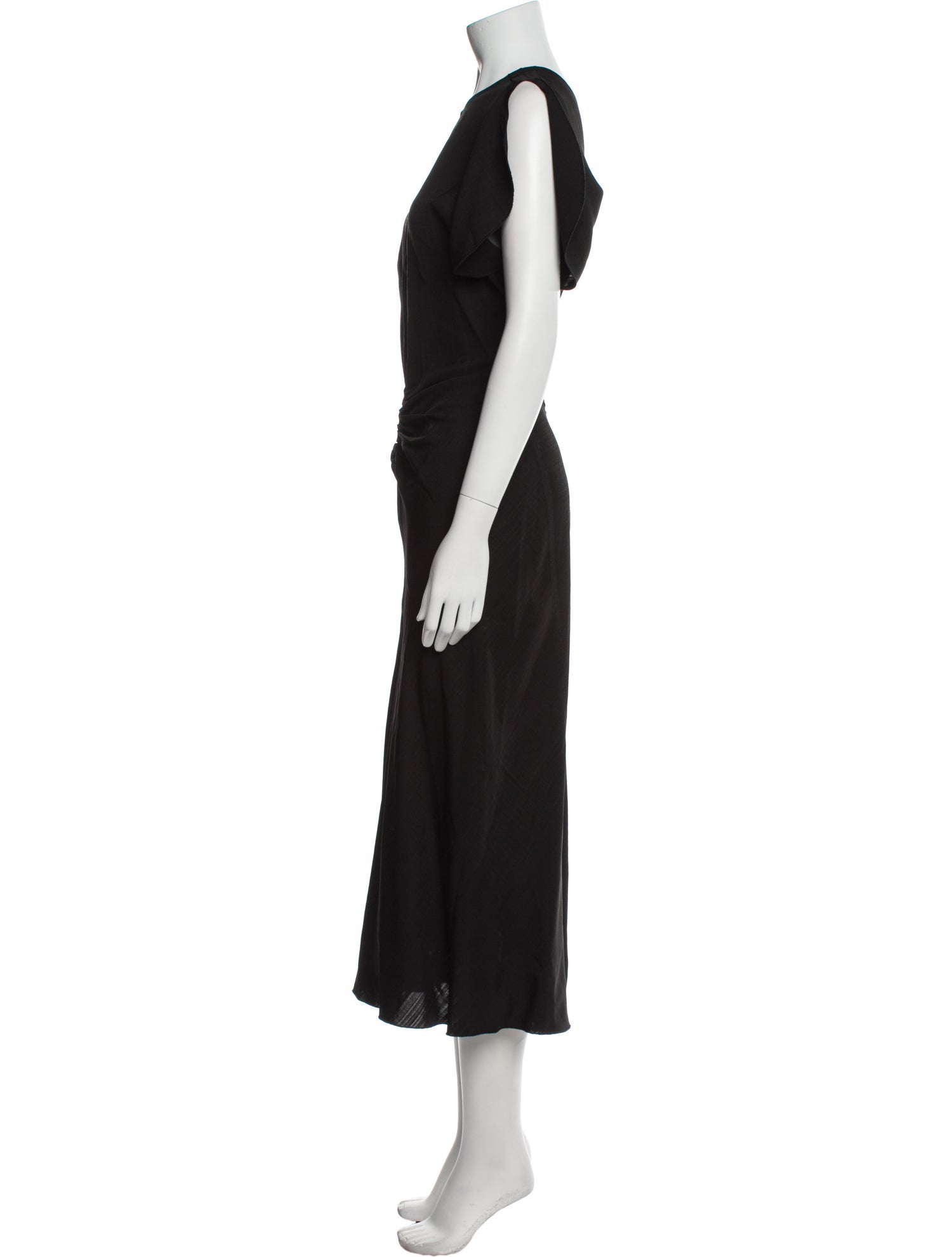Victoria Beckham Crew Neck Long Dress