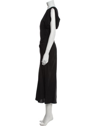 Victoria Beckham Crew Neck Long Dress