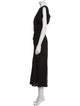 Victoria Beckham Crew Neck Long Dress