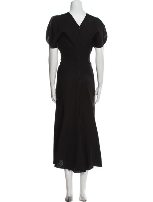 Victoria Beckham Crew Neck Long Dress