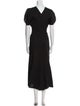Victoria Beckham Crew Neck Long Dress