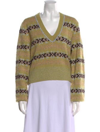 Victoria Beckham Lambswool Striped Sweater