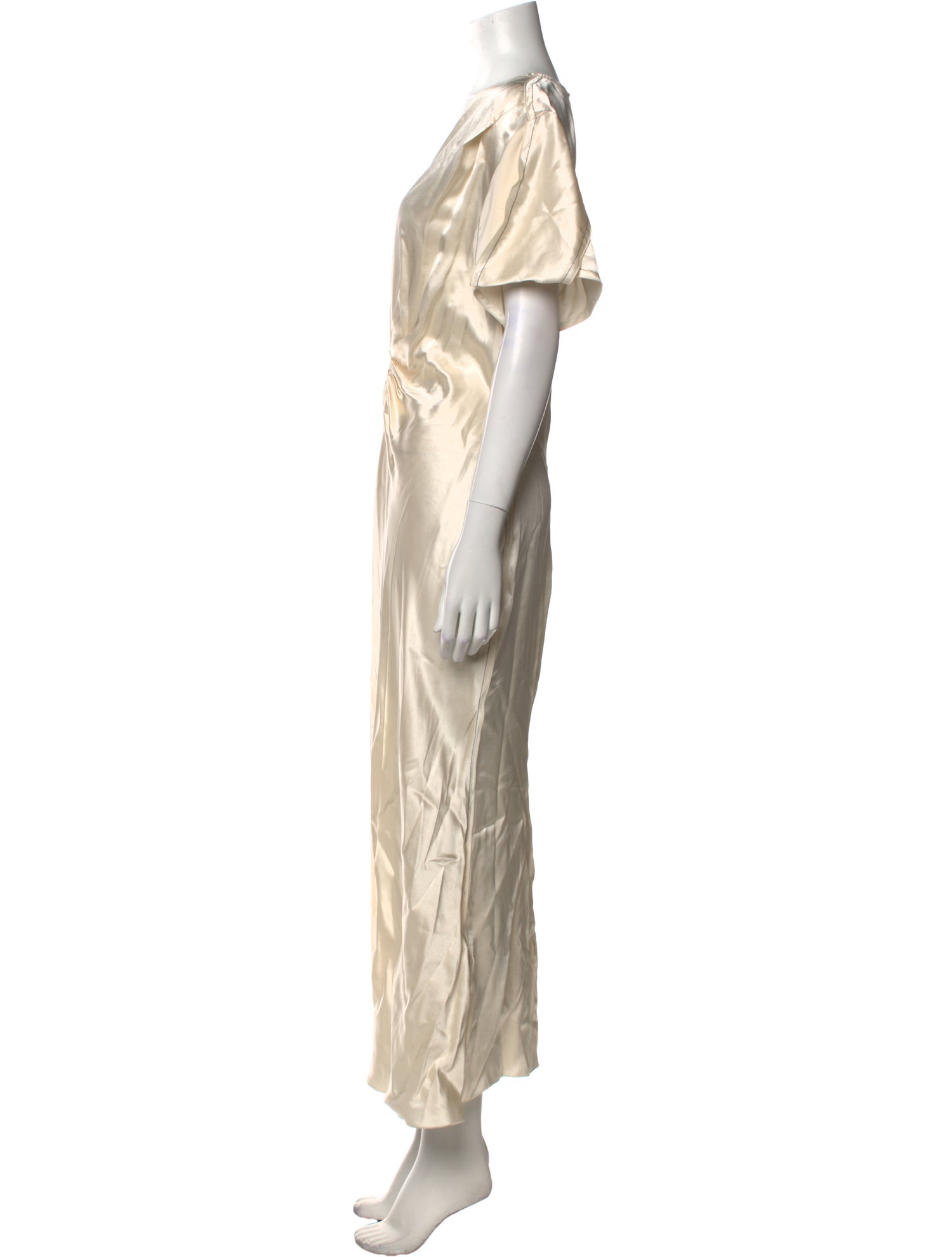 Victoria Beckham V-Neck Long Dress