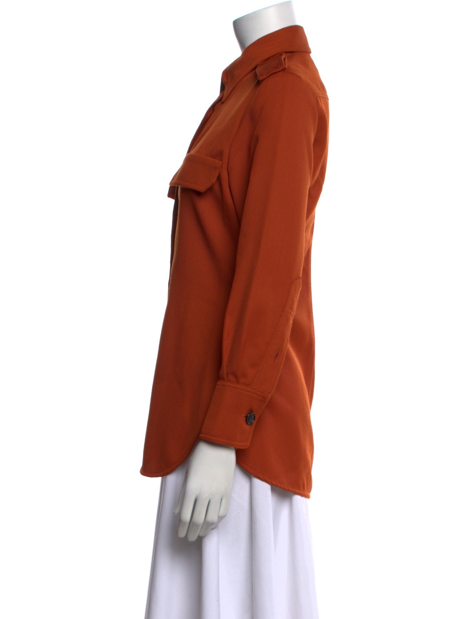 Victoria Beckham Long Sleeve Button-Up Top