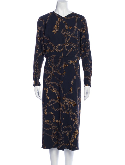 Victoria Beckham Printed Midi Length Dress