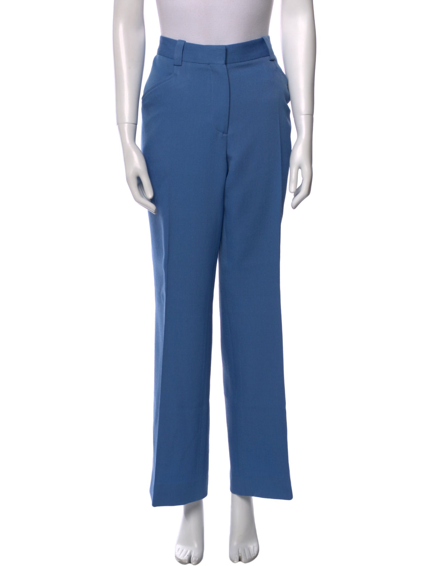 Victoria Beckham Virgin Wool Wide Leg Pants