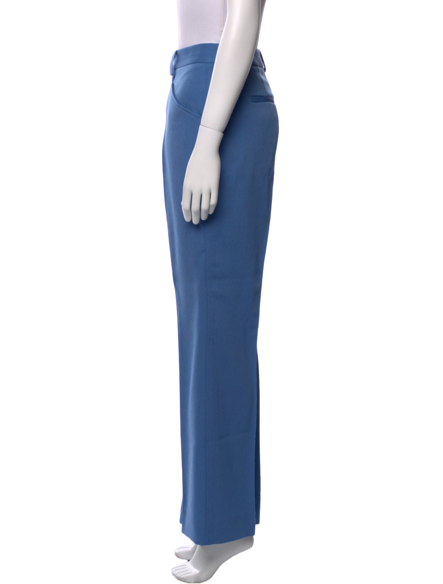 Victoria Beckham Virgin Wool Wide Leg Pants