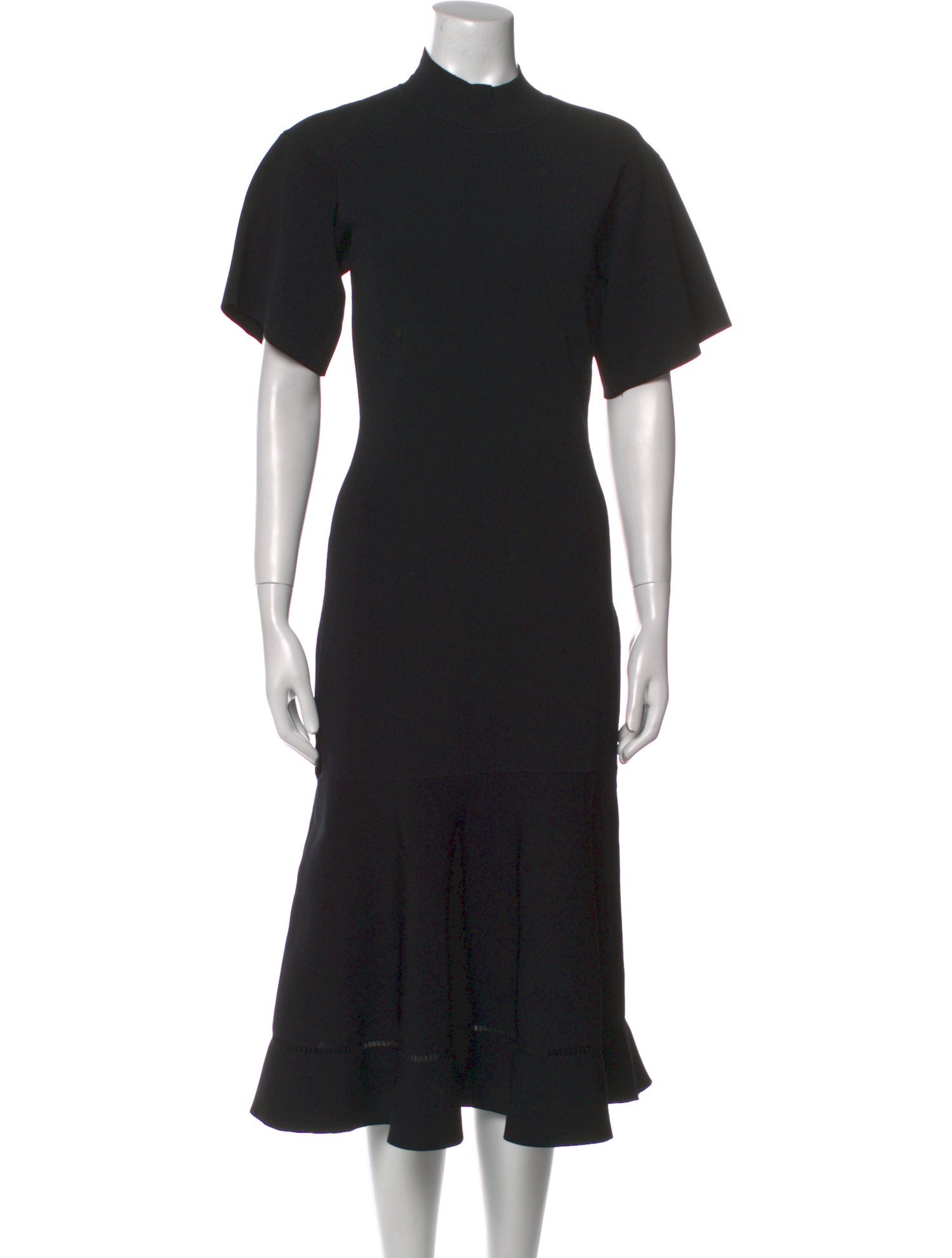 Victoria Beckham Wool Midi Length Dress