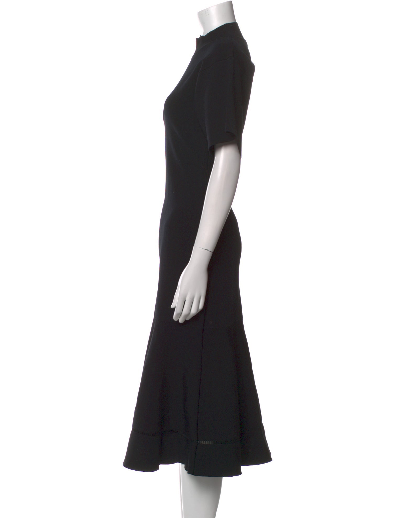 Victoria Beckham Wool Midi Length Dress