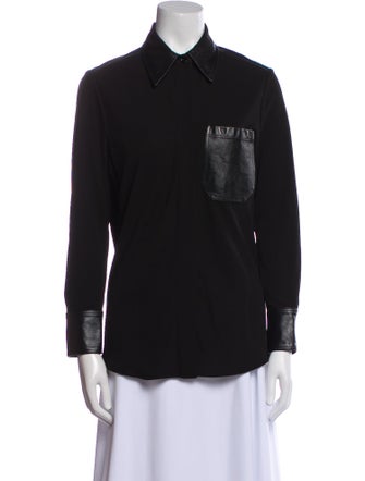 Victoria Beckham Long Sleeve Button-Up Top