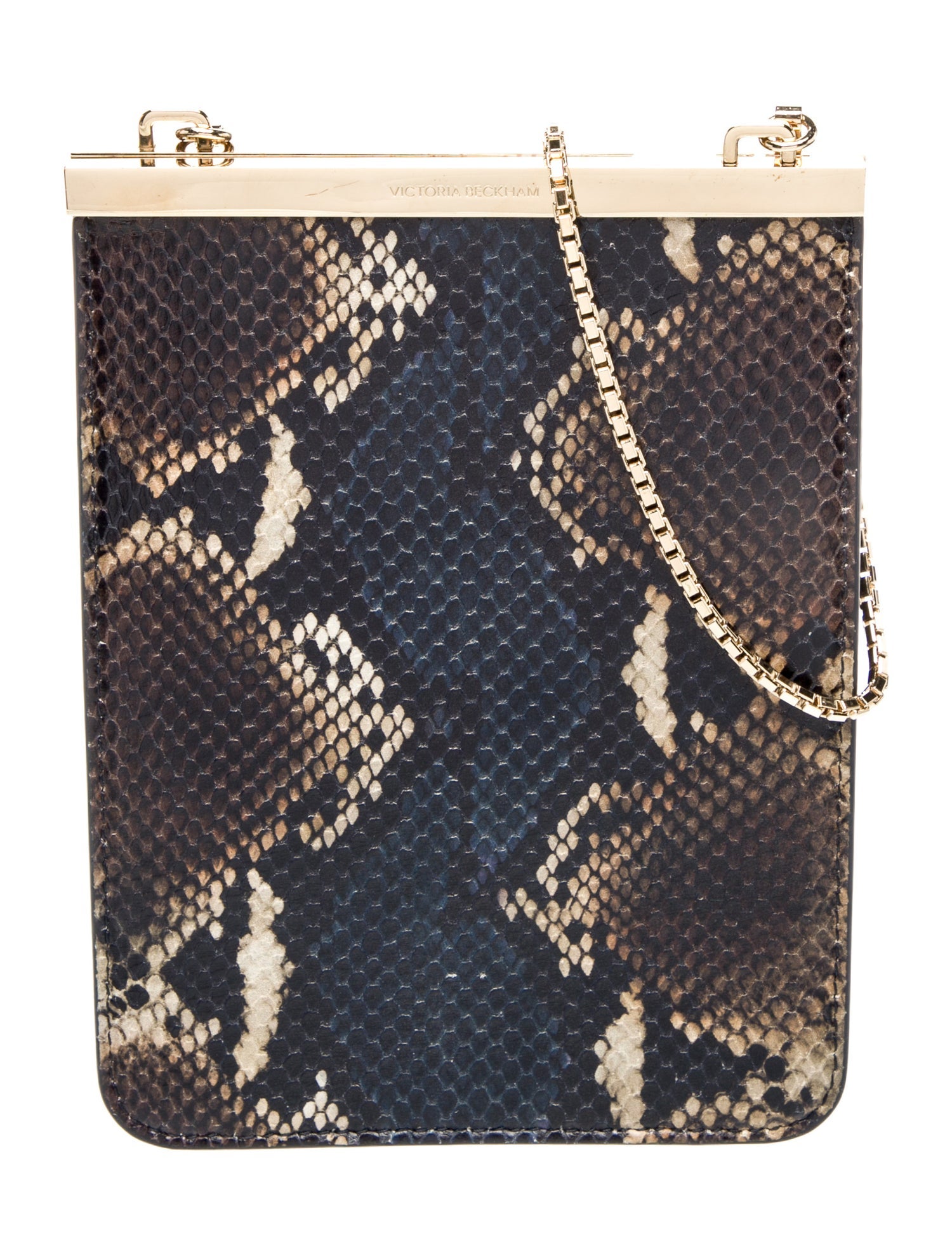 Victoria Beckham Embossed Leather Shoulder Bag