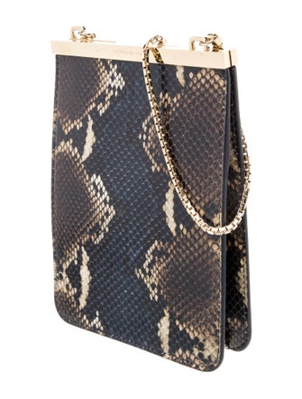 Victoria Beckham Embossed Leather Shoulder Bag