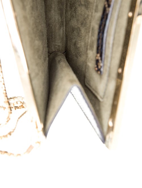 Victoria Beckham Embossed Leather Shoulder Bag