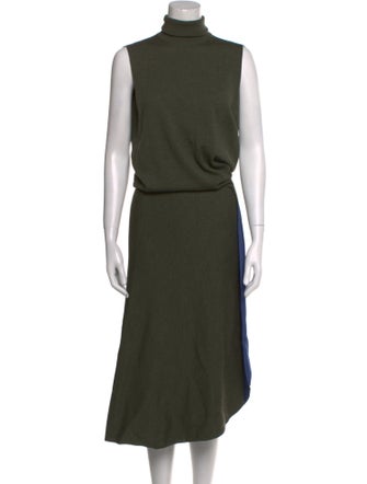 Victoria Beckham Turtleneck Long Dress