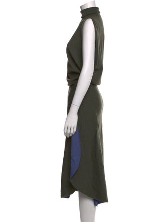 Victoria Beckham Turtleneck Long Dress