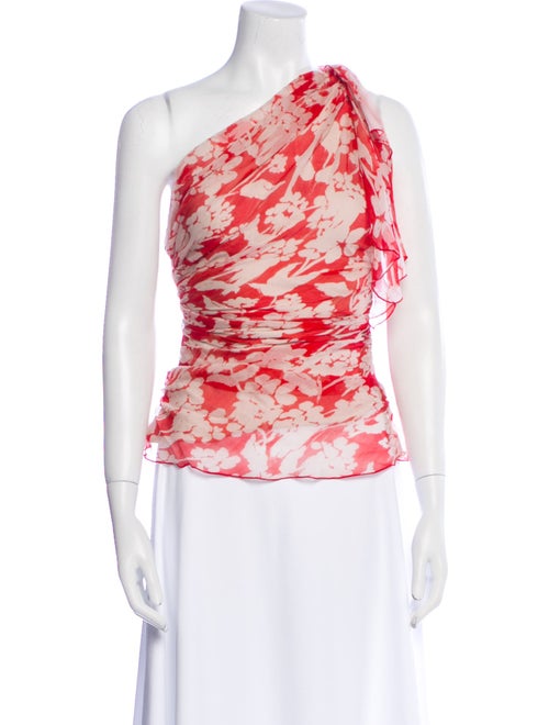 Victoria Beckham Silk Floral Print Blouse