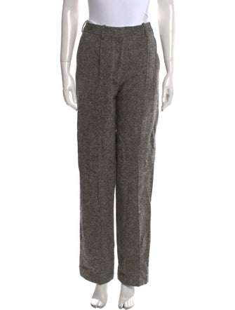 Victoria Beckham Wool Straight Leg Pants