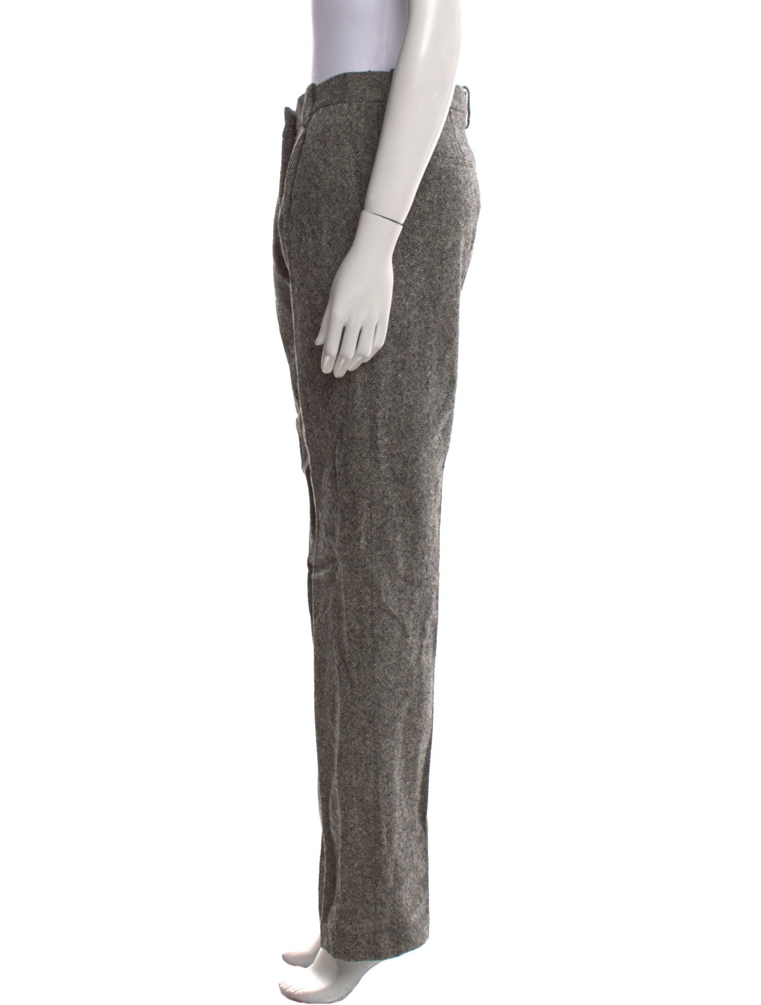 Victoria Beckham Wool Straight Leg Pants