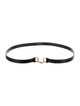 Victoria Beckham Skinny Embossed Leather Waist Belt