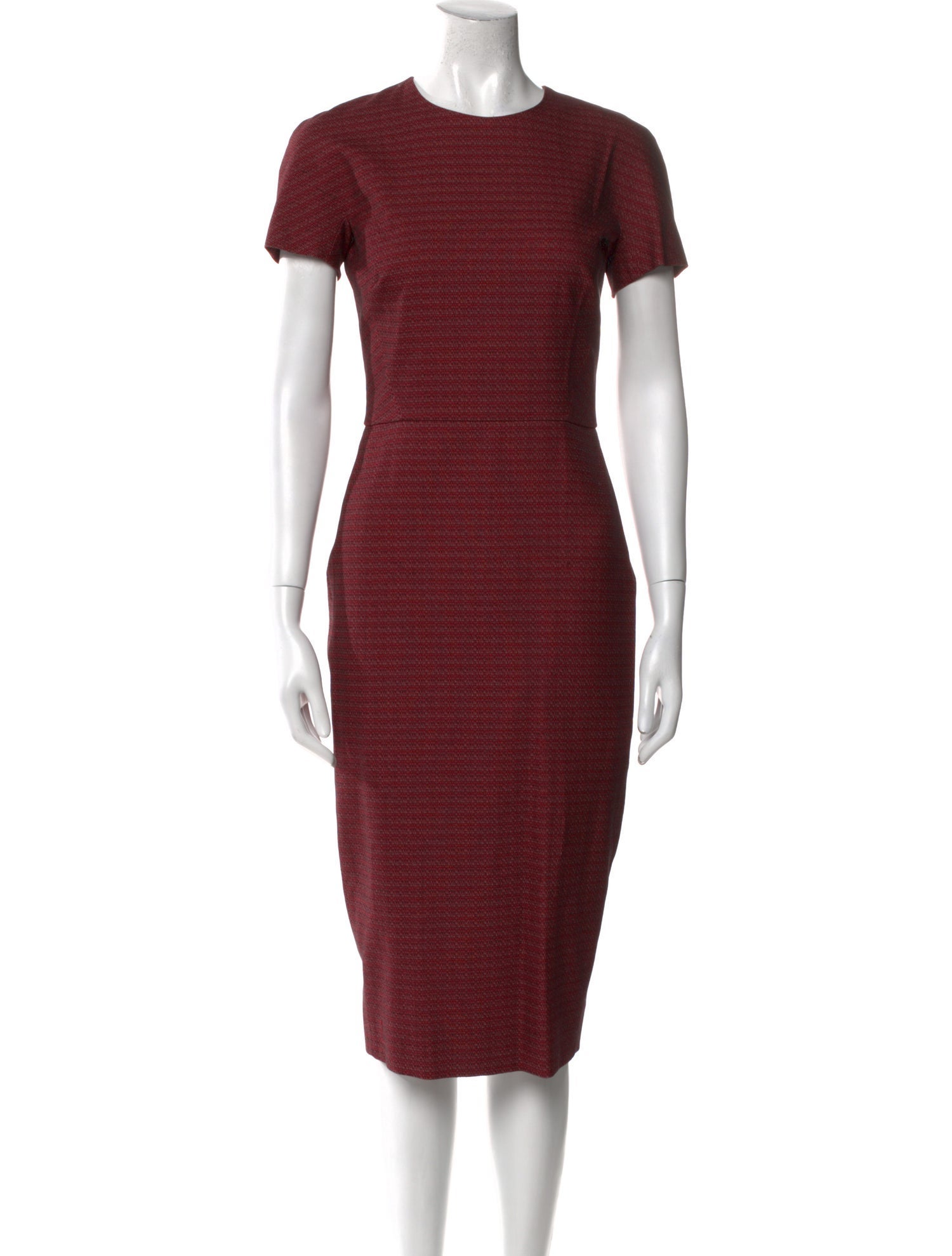 Victoria Beckham Crew Neck Midi Length Dress w/ Tags