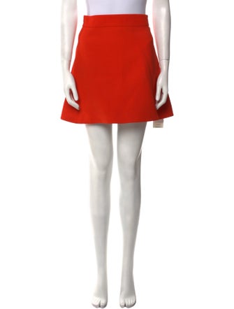 Victoria Beckham Wool Mini Skirt