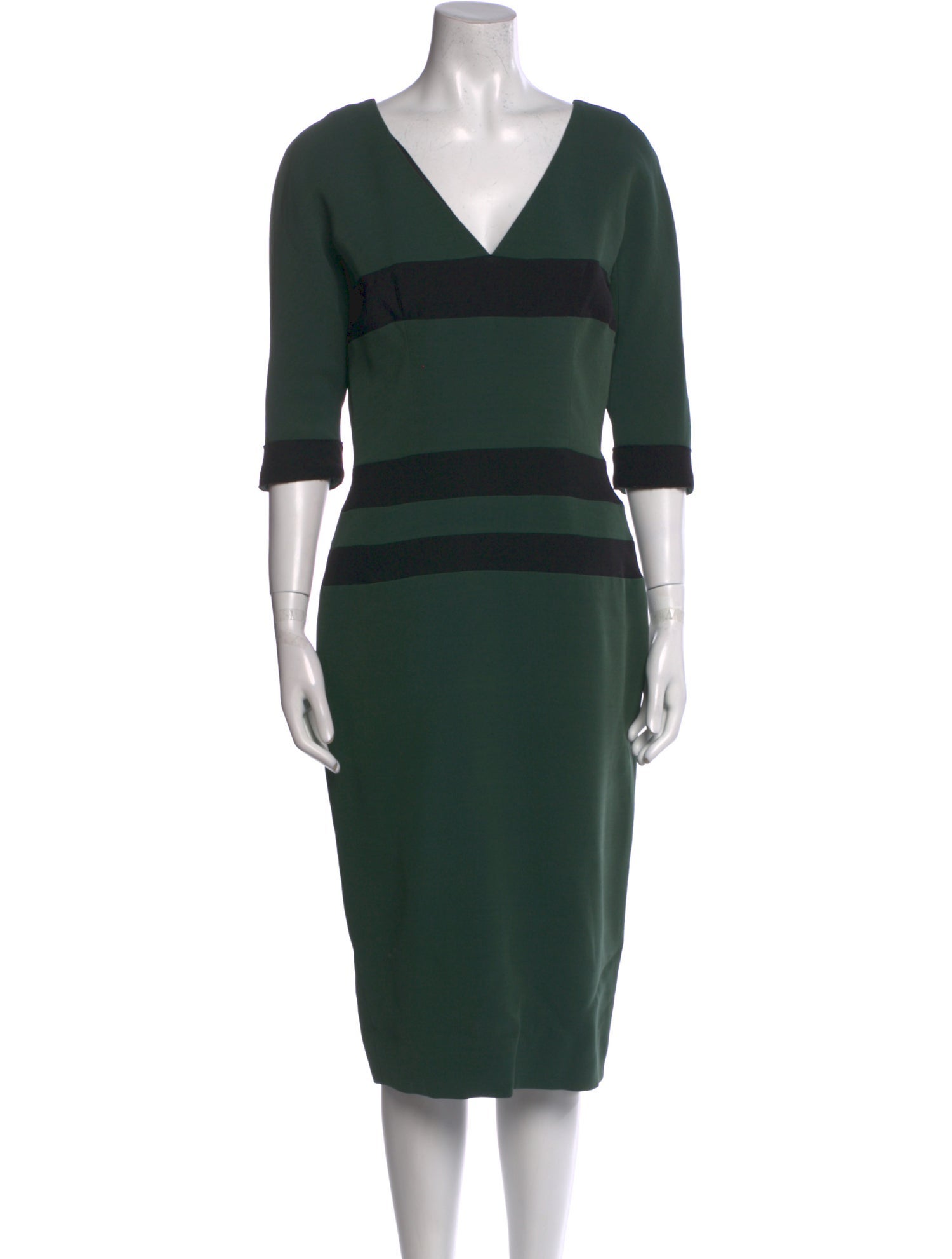 Victoria Beckham Silk Midi Length Dress