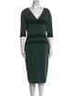 Victoria Beckham Silk Midi Length Dress
