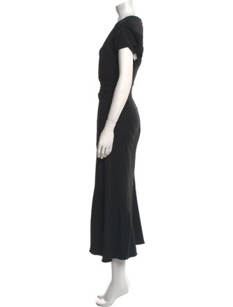 Victoria Beckham V-Neck Long Dress