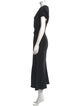 Victoria Beckham V-Neck Long Dress