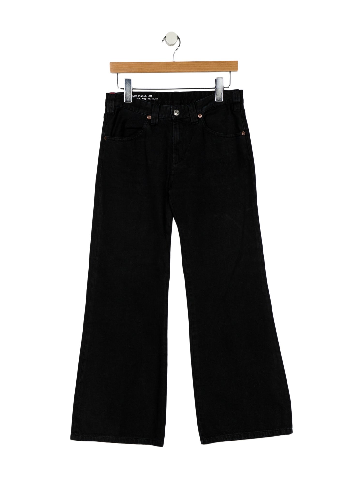 Victoria Beckham Mid-Rise Wide Leg Jeans