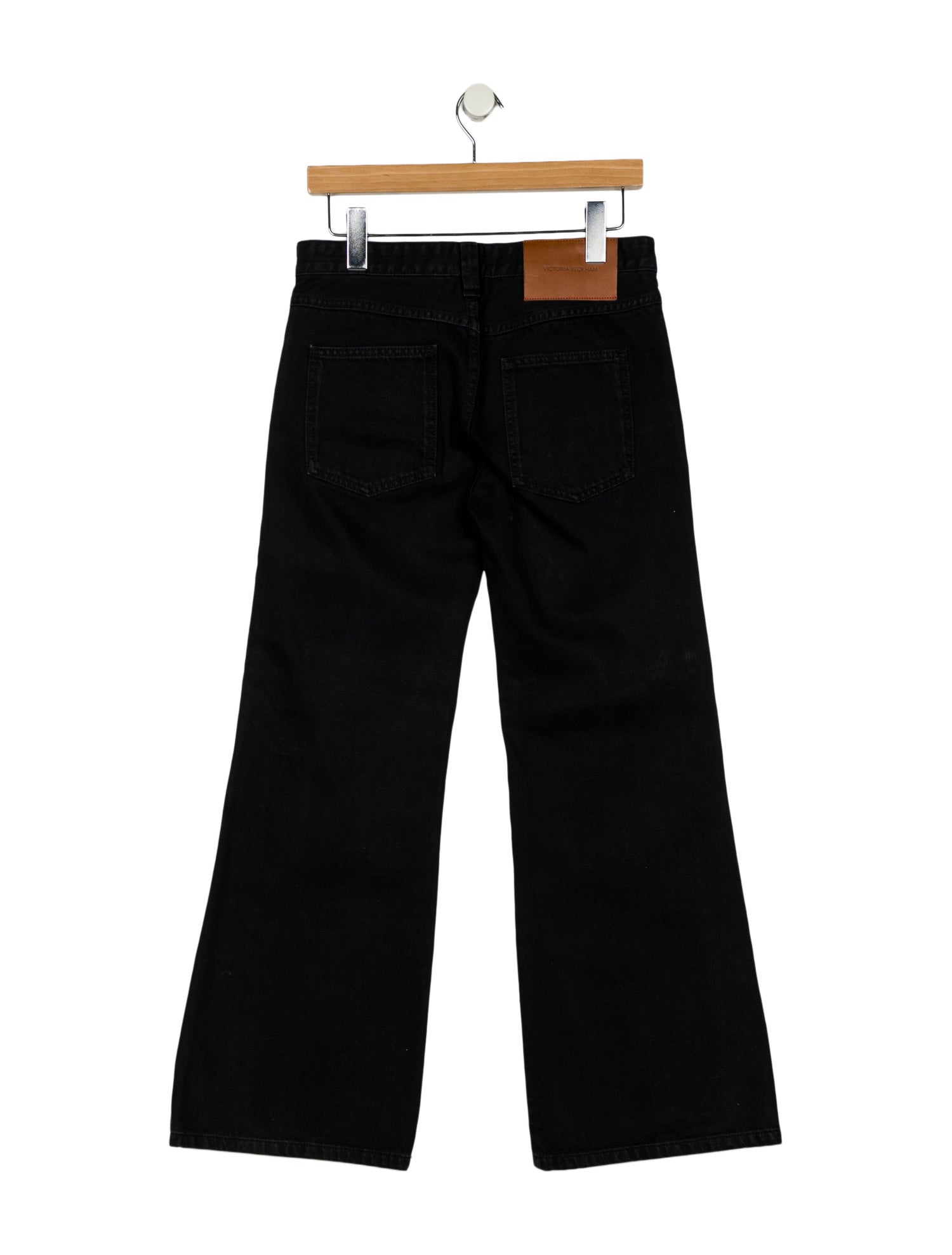 Victoria Beckham Mid-Rise Wide Leg Jeans