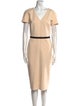 Victoria Beckham V-Neck Midi Length Dress