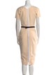 Victoria Beckham V-Neck Midi Length Dress