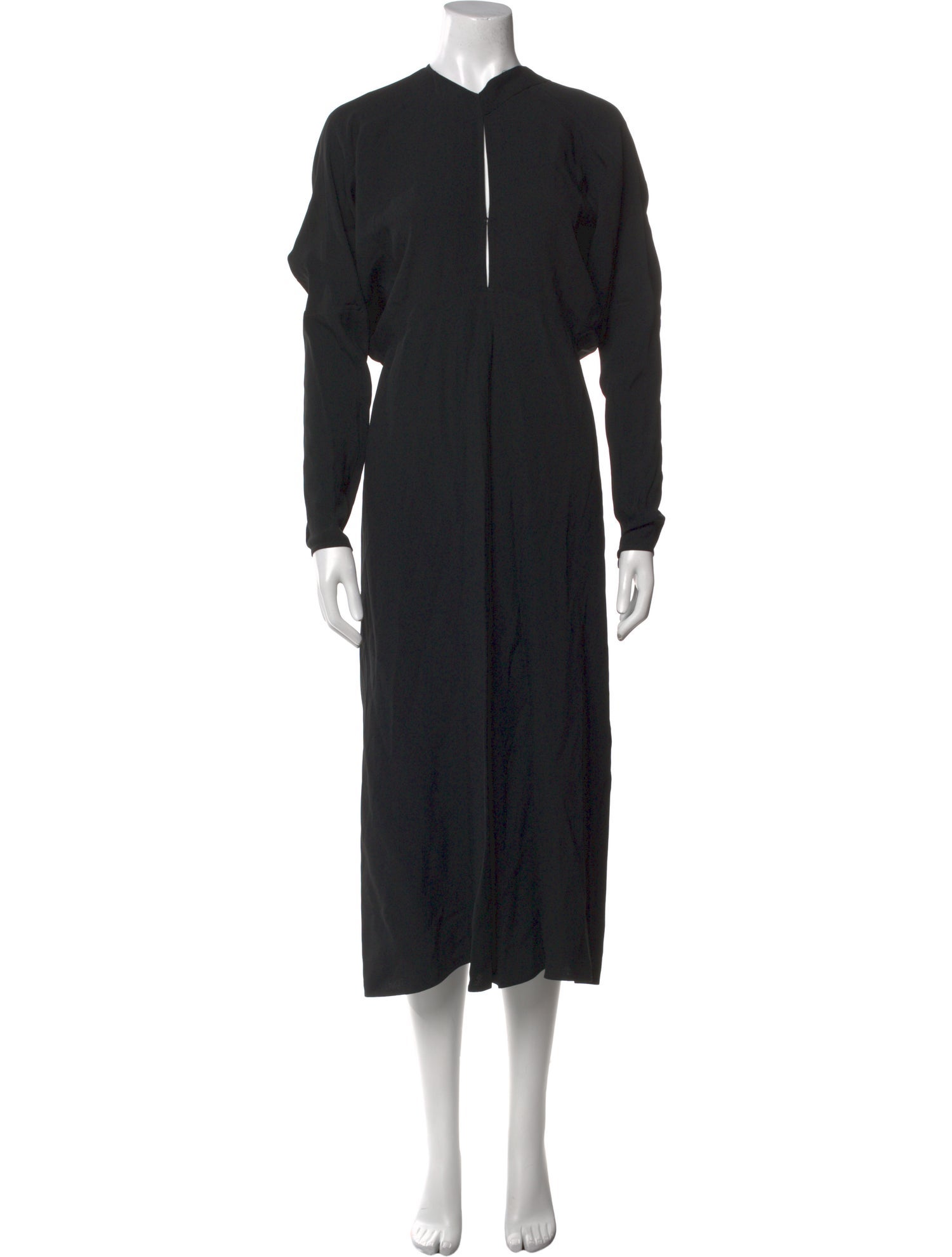 Victoria Beckham Crew Neck Midi Length Dress