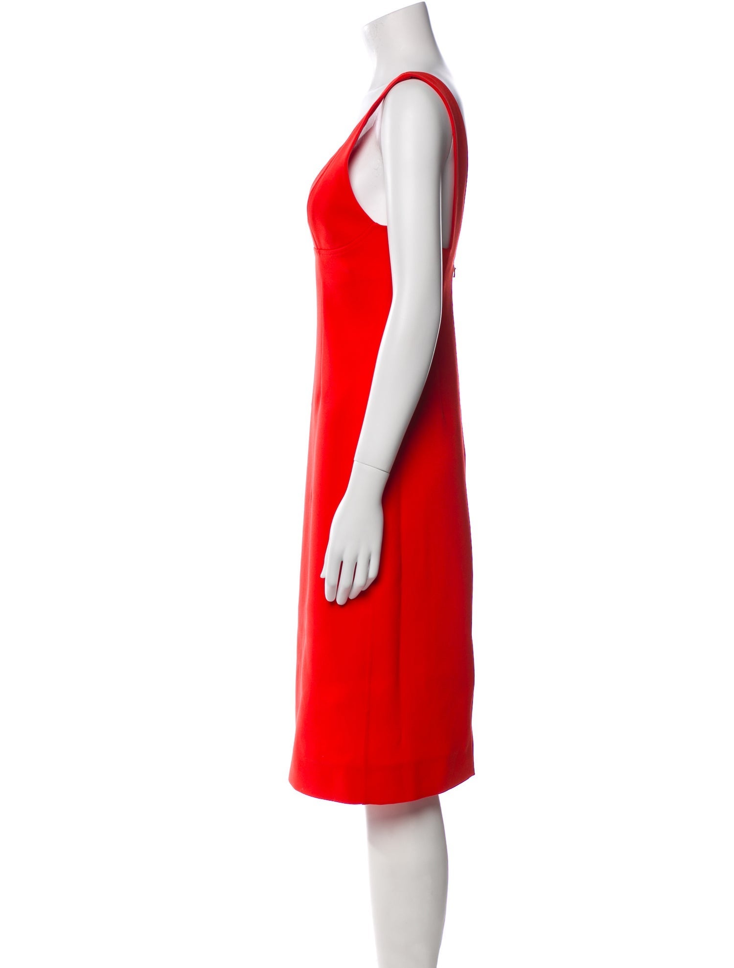Victoria Beckham V-Neck Knee-Length Dress