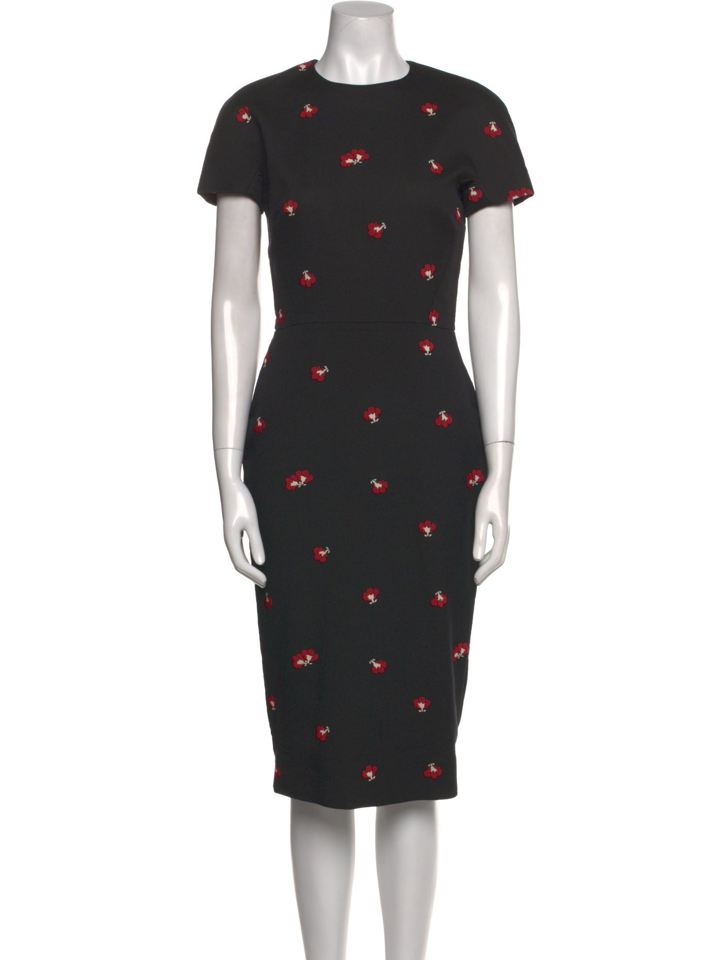 Victoria Beckham Printed Midi Length Dress