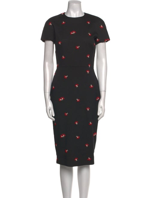 Victoria Beckham Printed Midi Length Dress