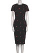 Victoria Beckham Printed Midi Length Dress