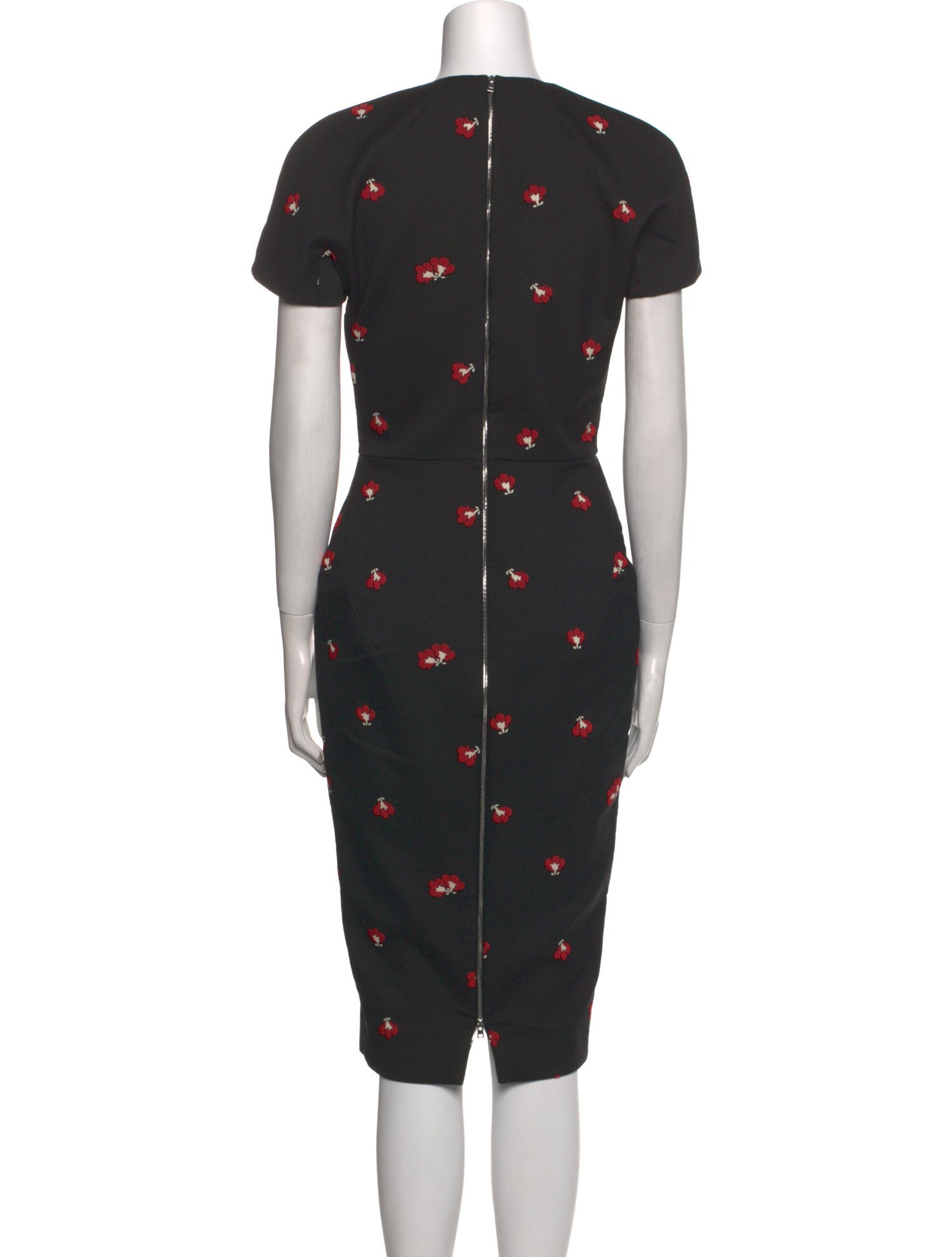 Victoria Beckham Printed Midi Length Dress