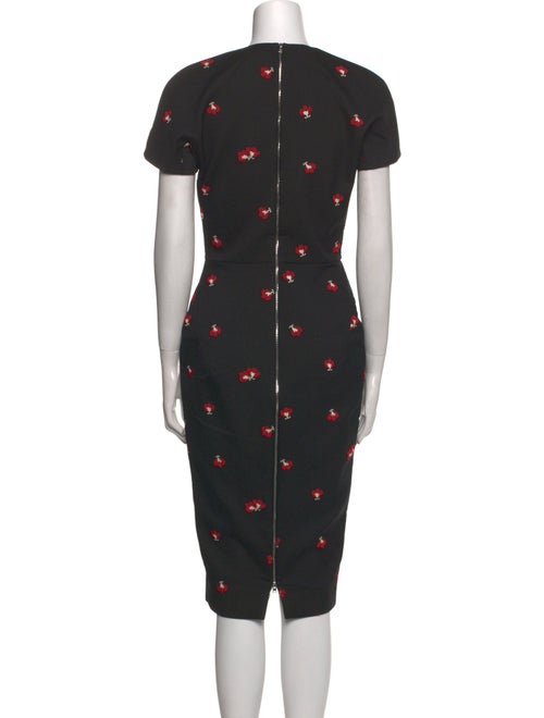 Victoria Beckham Printed Midi Length Dress