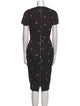 Victoria Beckham Printed Midi Length Dress