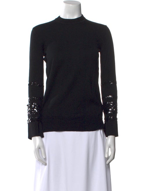 Victoria Beckham Wool Mock Neck Sweater
