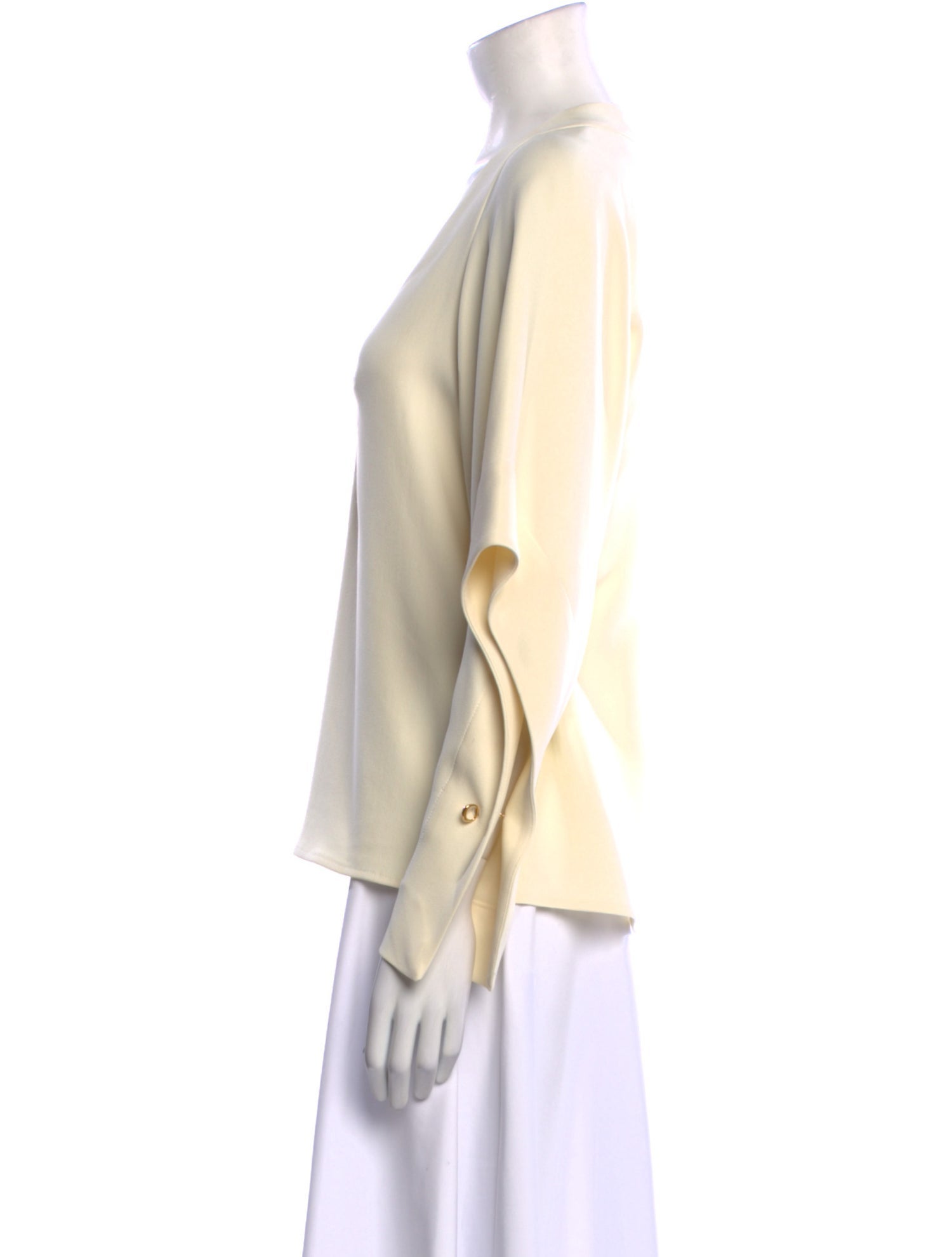 Victoria Beckham V-Neck Long Sleeve Blouse