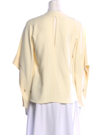 Victoria Beckham V-Neck Long Sleeve Blouse