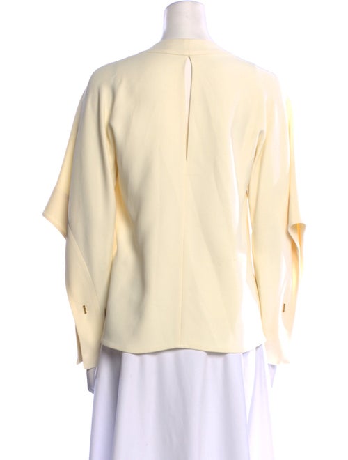 Victoria Beckham V-Neck Long Sleeve Blouse