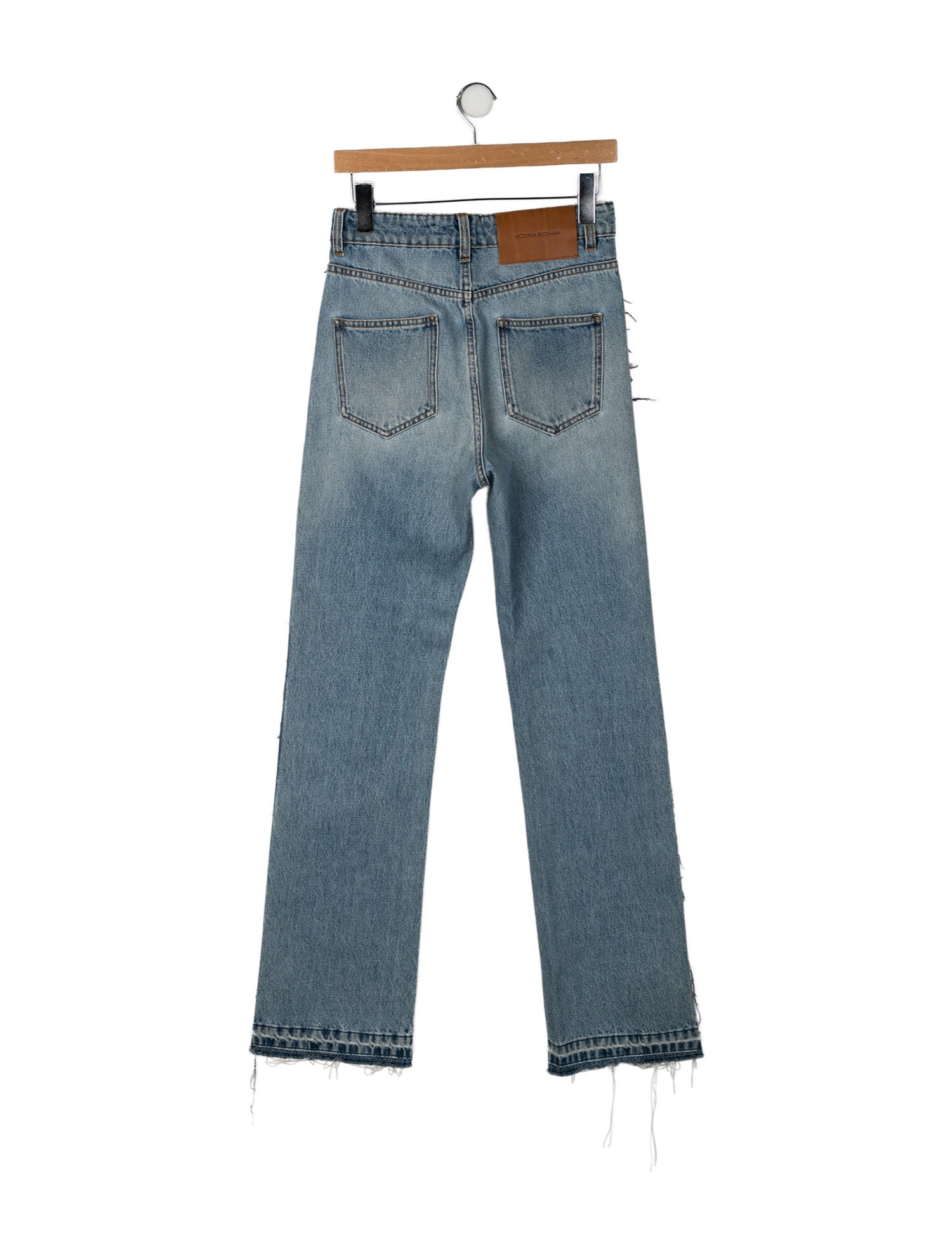 Victoria Beckham Mid-Rise Wide Leg Jeans