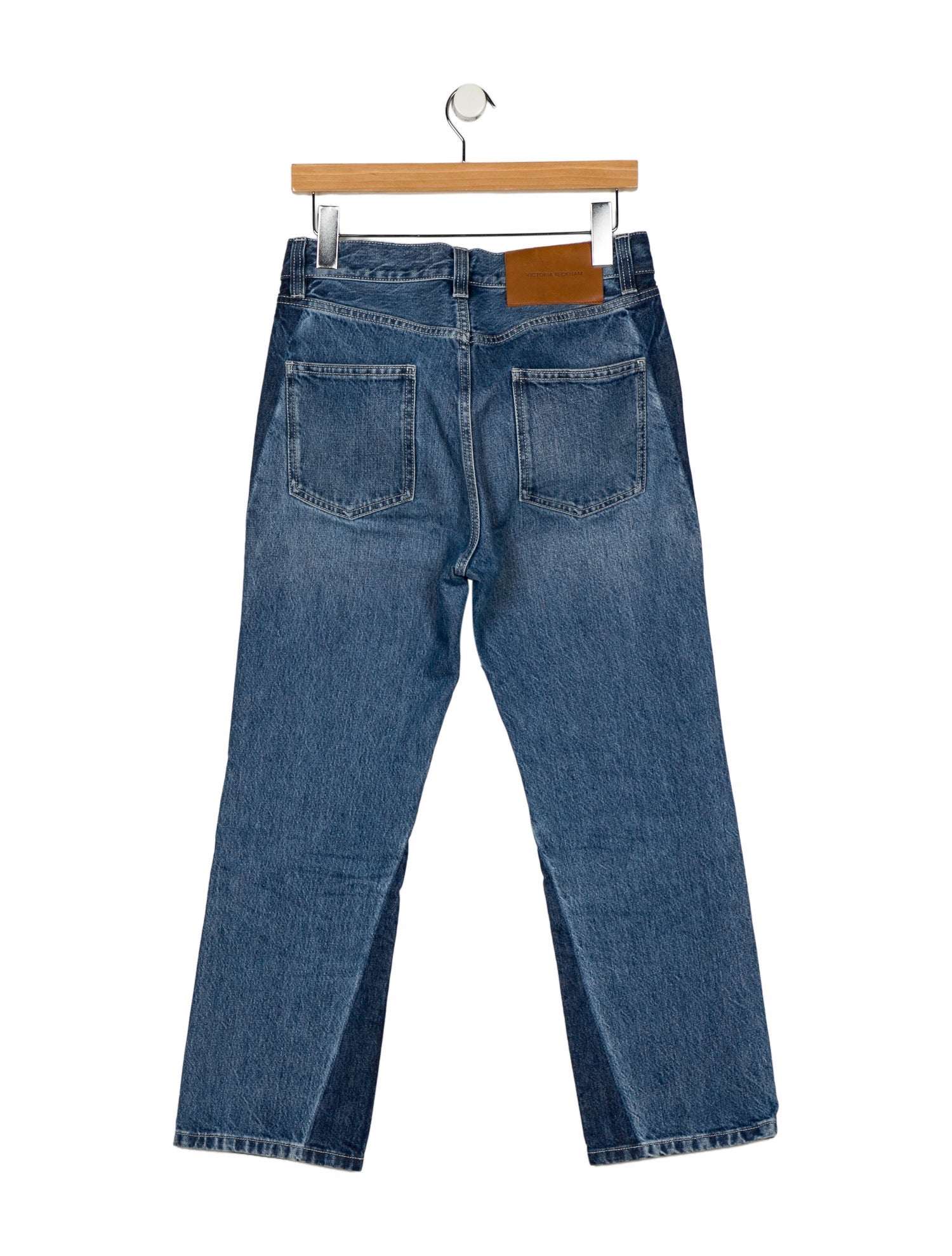 Victoria Beckham High-Rise Straight Leg Jeans