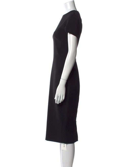 Victoria Beckham Crew Neck Midi Length Dress
